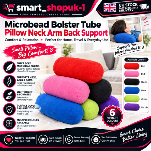 Microbead bolster tube pillow - microbead,