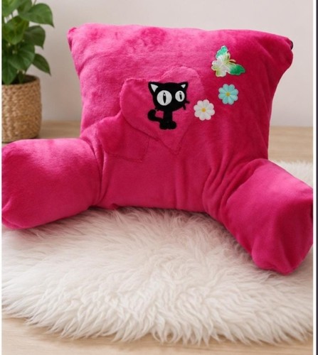 Handmade bed rest pillow - rest, pink