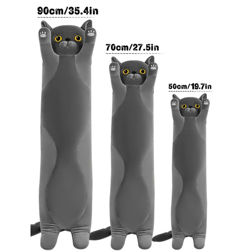 Long cat plush pillow soft - pillow,,
