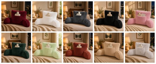 Cuddle cushion fleece reading - fleece,